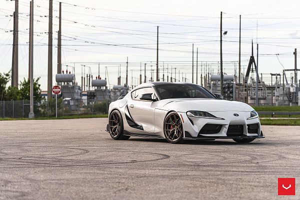 Фото дисков Vossen HF-5 Сатиновая бронза на Toyota Supra A90