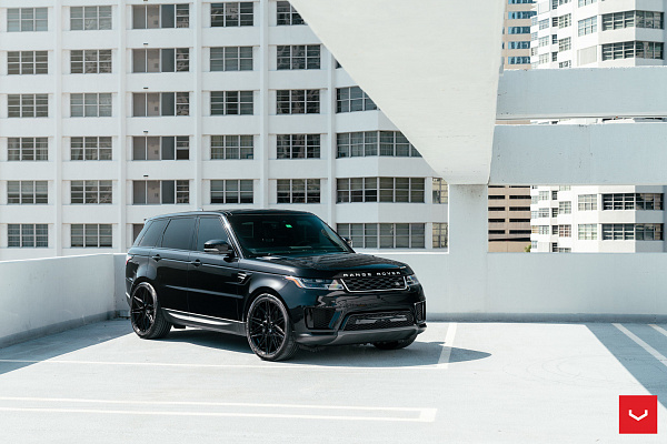 Фото дисков Vossen HF-7 Черный глянец на Range Rover Sport II