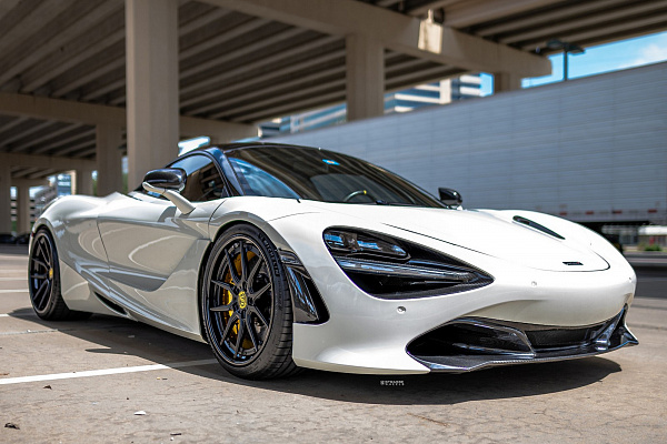 Фото дисков Strasse Wheels SV5 Deep Concave FS Черный сатин на McLaren 720S