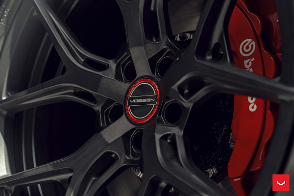 Фото дисков Vossen HF-5 Черный сатин на Dodge Charger VII