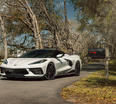 Фото дисков Vossen HF-7 на Chevrolet Corvette C8