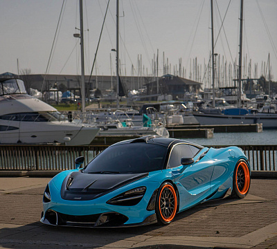 Фото дисков HRE 300 на McLaren 720S