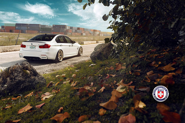 Фото дисков HRE R101 Глянцевое золото на BMW 3/M3 (F3x/F80)