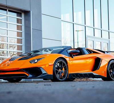 Фото дисков Strasse Wheels SM5R Deep Concave Monoblock на Lamborghini Aventador