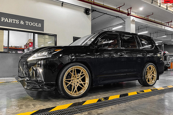 Фото дисков Anrky S3-X2 Сатиновое золото на Lexus LX III