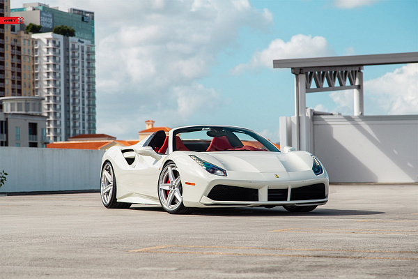 Фото дисков Anrky AN35 Сатиновый лак на Ferrari 488