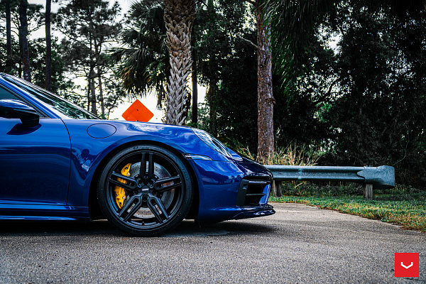 Фото дисков Vossen HF-1 Черный сатин на Porsche 911 VIII