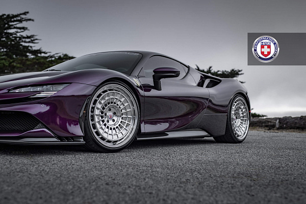 Фото дисков HRE 515 GTM Полированный лак на Ferrari SF90