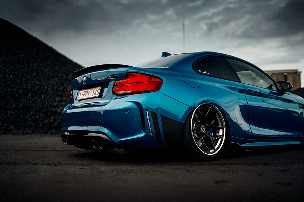 Фото дисков Brixton Forged PF5 Черный сатин на BMW 2/M2 (F22/F87)