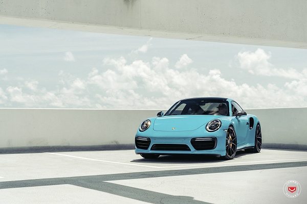 Фото дисков Vossen RS19 Черный глянец на Porsche 911 VIII