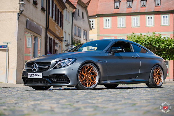 Фото дисков Vossen CG-209T (3-Piece) Глянцевая медь на Mercedes-Benz C-Class (W205)