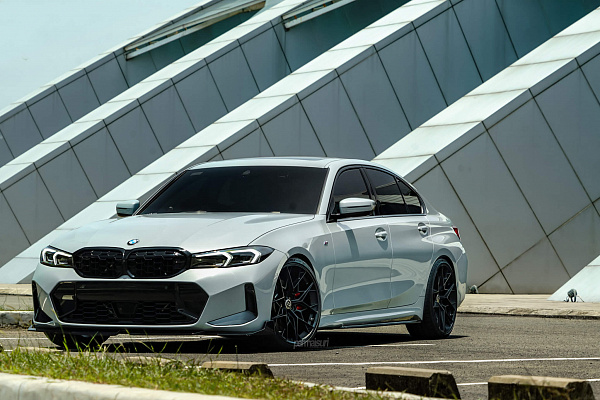 Фото дисков HRE FF10 Черный сатин на BMW 3/M3 (G2x/G80)