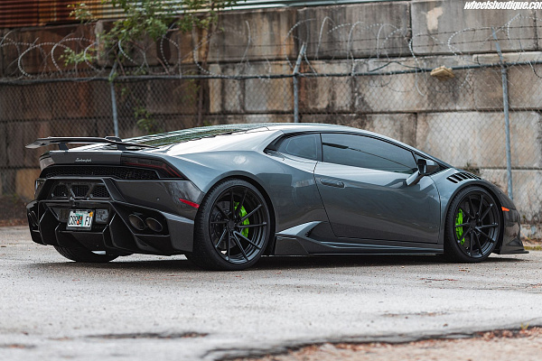 Фото дисков Anrky AN23 Черный сатин на Lamborghini Huracan