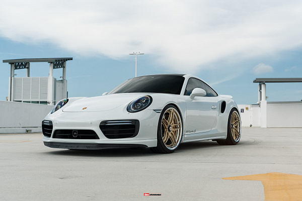 Фото дисков HRE S107SC Сатиновое золото на Porsche 911 VIII
