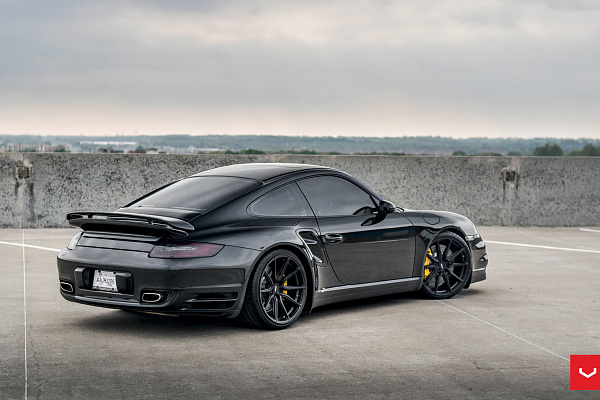 Фото дисков Vossen HF-3 Черный сатин на Porsche 911 VI