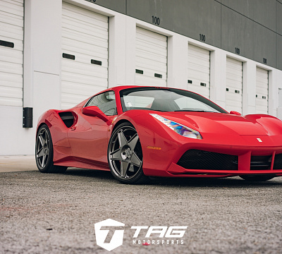 Фото дисков HRE 505M на Ferrari 488
