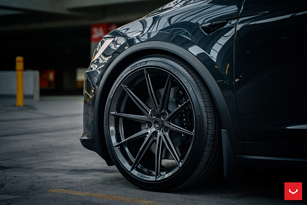 Фото дисков Vossen HFX-2 (5-Lug) Глянцевый графит на Tesla Model X