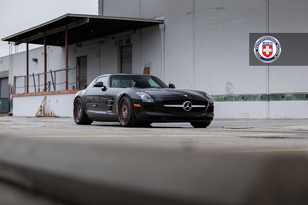 Фото дисков HRE 501 Сатиновая бронза на Mercedes-Benz SLS AMG