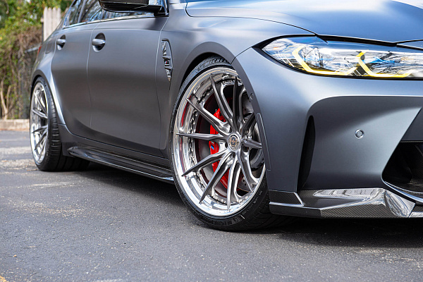 Фото дисков HRE S104SC Сатиновый тонированный лак на BMW 3/M3 (G2x/G80)