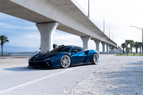 Фото дисков Anrky RS2.3 Полированный лак на Ferrari F8