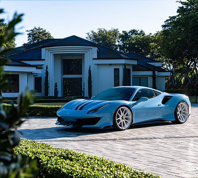 Фото дисков NOVITEC NF10 на Ferrari 488