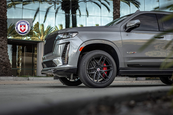 Фото дисков HRE P161SC Черный сатин на Cadillac Escalade V