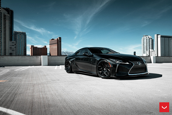 Фото дисков Vossen HF-2 Черный глянец на Lexus LC 500