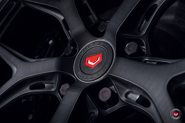 Фото дисков Vossen LC3-01 Сатиновый тонированный лак на Tesla Model S
