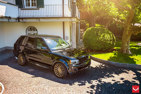 Фото дисков Vossen VFS-2 Сатиновое темное золото на Land Rover Range Rover Sport I