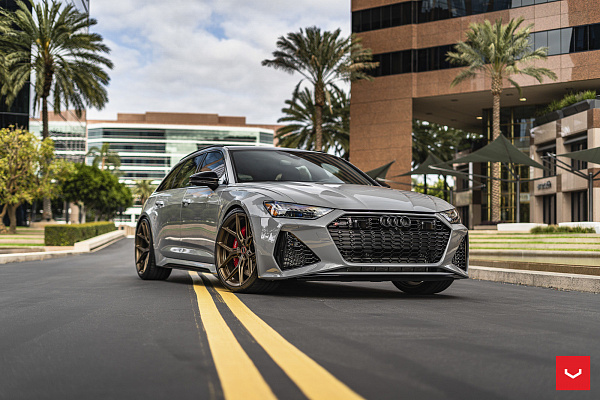 Фото дисков Vossen HF-5 Сатиновая бронза на Audi A/RS 6 (C8)