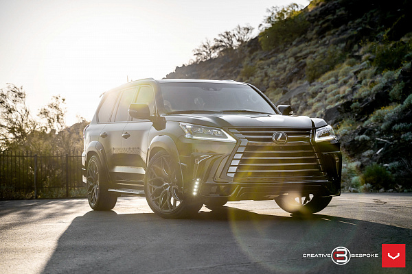 Фото дисков Vossen HF-2 Сатиновый графит на Lexus LX III