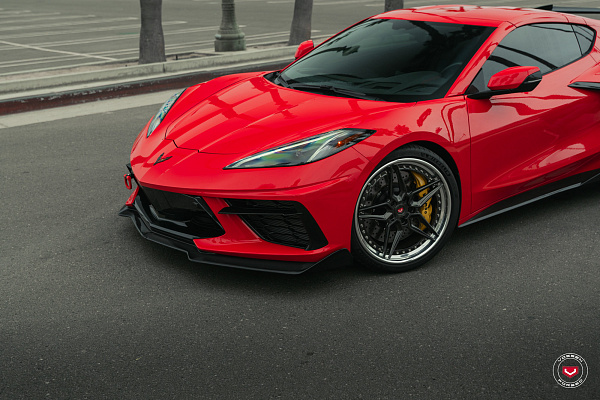 Фото дисков Vossen EVO-1 (3-Piece) Глянцевый графит на Chevrolet Corvette C8