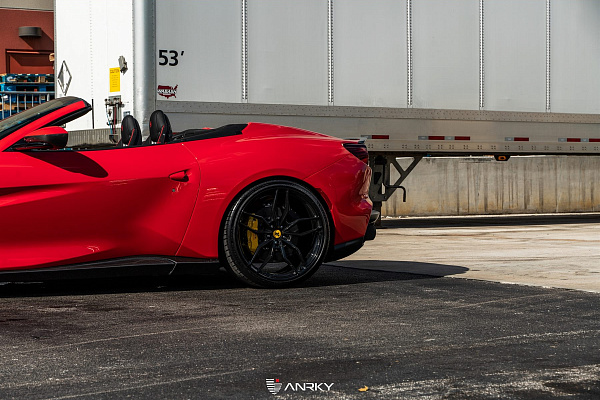 Фото дисков Anrky AN11 Черный глянец на Ferrari Portofino