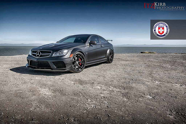 Фото дисков HRE S101 Черный сатин на Mercedes-Benz C-Class (W204)