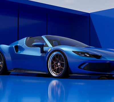 Фото дисков HRE 521 на Ferrari 296