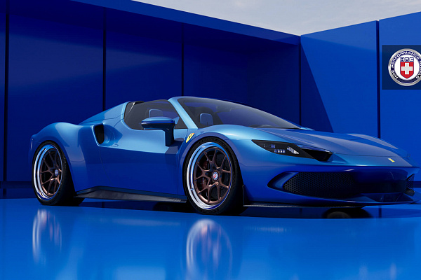 Фото дисков HRE 521 Глянцевая бронза на Ferrari 296