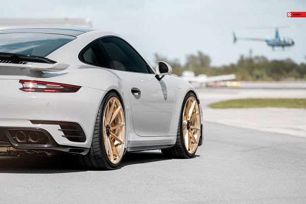Фото дисков Anrky AN18 Глянцевая шампань на Porsche 911 VII