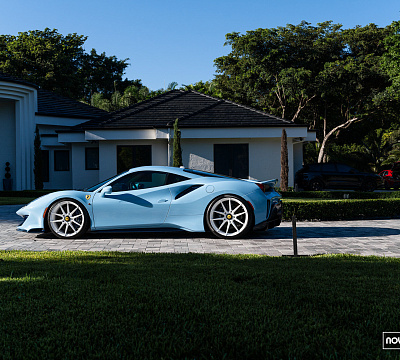 Фото дисков NOVITEC NF10 на Ferrari 488