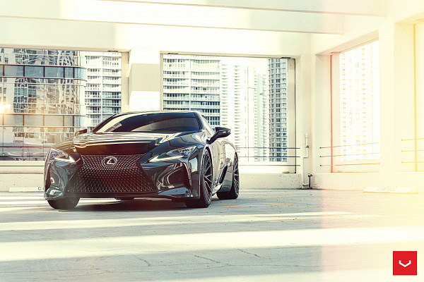 Фото дисков Vossen HF-4T Глянцевый графит на Lexus LC 500