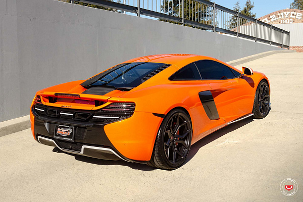 Фото дисков Vossen EVO-3 Черный сатин на McLaren 650S