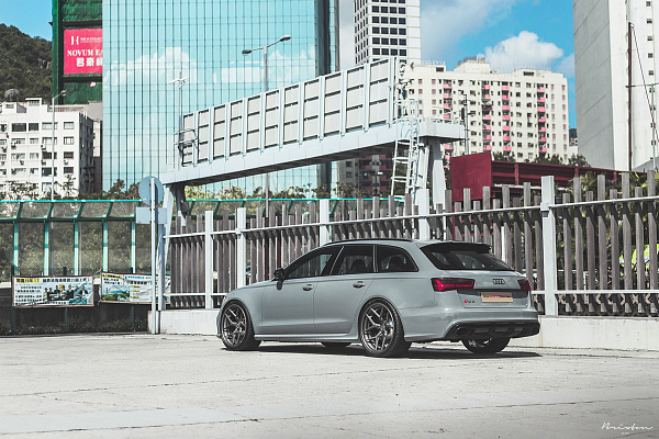 Фото дисков Brixton Forged PF7 Сатиновый темный лак на Audi A/RS 6 (C8)