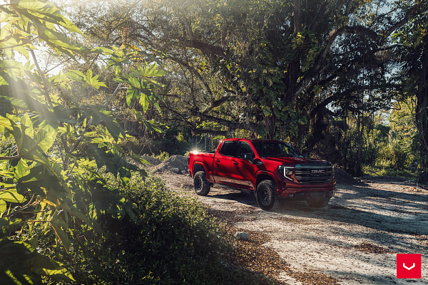 Фото дисков Vossen HFX-1 (6-Lug) Черный сатин на GMC Sierra IV