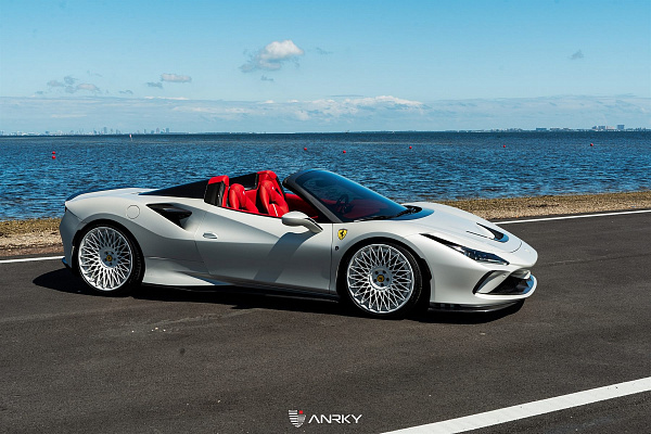 Фото дисков Anrky RS7.3 Белый сатин на Ferrari F8