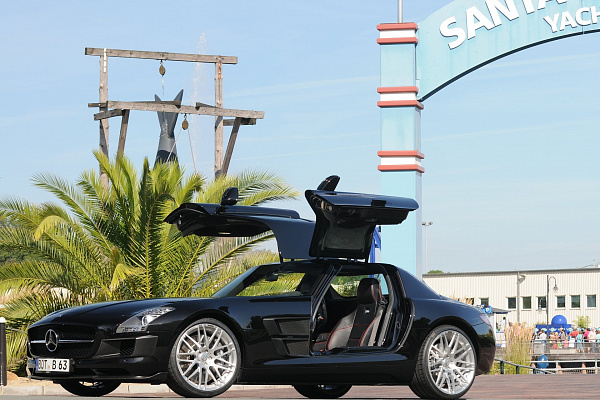 Фото дисков BRABUS Monoblock F (Platinum Edition) Сатиновый лак на Mercedes-Benz SLS AMG