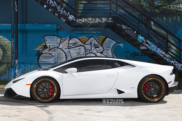 Фото дисков Strasse Wheels SV10M Deep Concave FS Другой цвет на Lamborghini Huracan