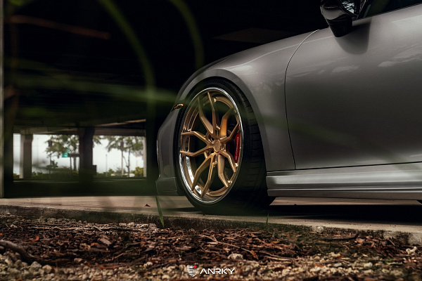 Фото дисков Anrky AN31 Сатиновое золото на Porsche 911 VIII