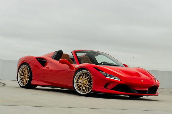 Фото дисков Anrky S3-X1 Сатиновое золото на Ferrari F8