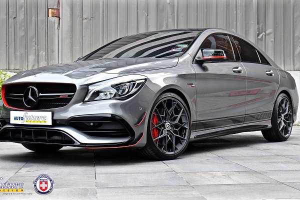 Фото дисков HRE FF11 Сатиновый графит на Mercedes-Benz CLA (C117, X117)