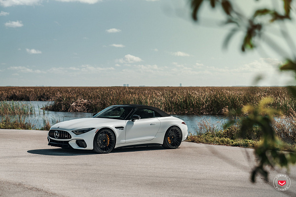 Фото дисков Vossen S17-04 Черный глянец на Mercedes-Benz SL (R232)