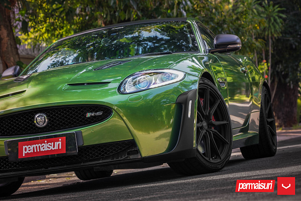 Фото дисков Vossen HF-3 Черный матовый на Jaguar XKR II